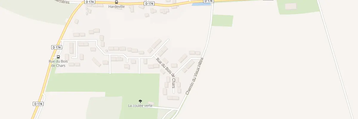 Plan du 39 Rue du Bois de Chars à Nucourt