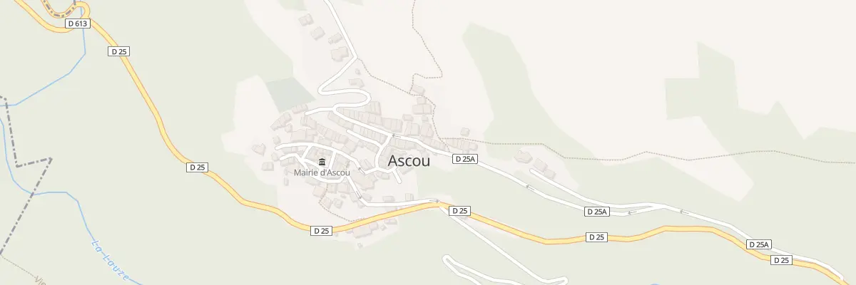 Plan du 89 Le Village à Ascou