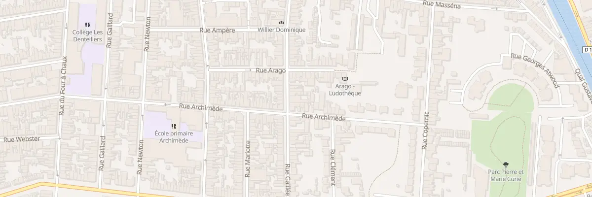 Plan du 67 Rue Galilée à Calais