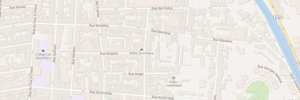 Plan du 27 Rue Galilée à Calais