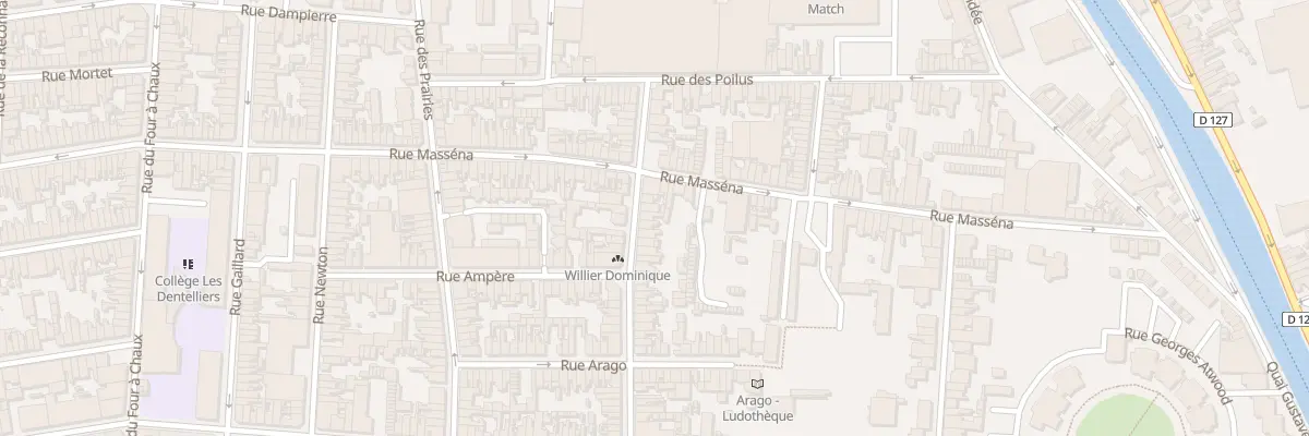 Plan du 17 Rue Galilée à Calais