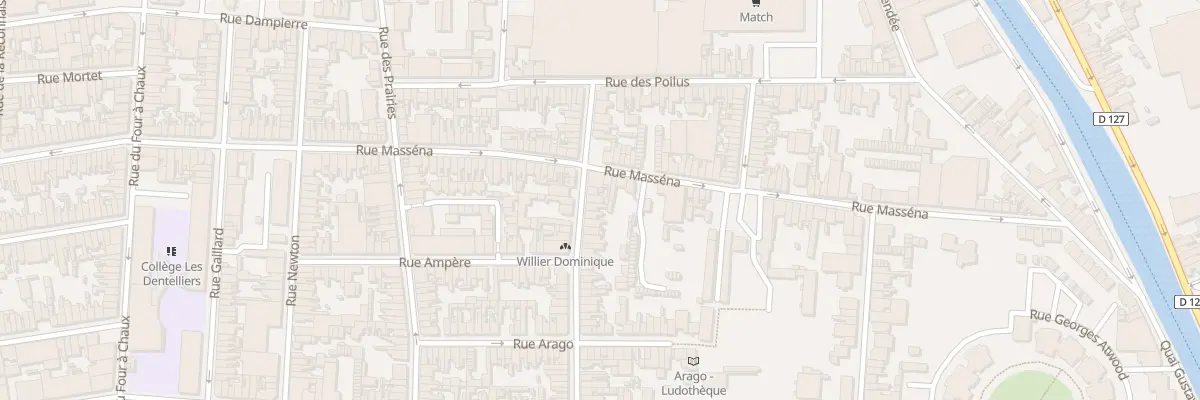 Plan du 15 Rue Galilée à Calais