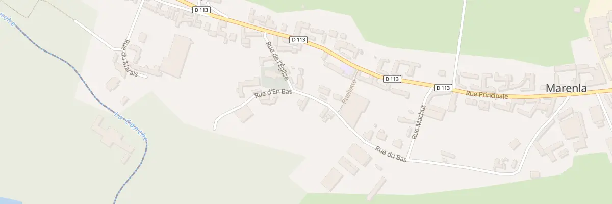 Plan du 5 Rue du Bas à Marenla