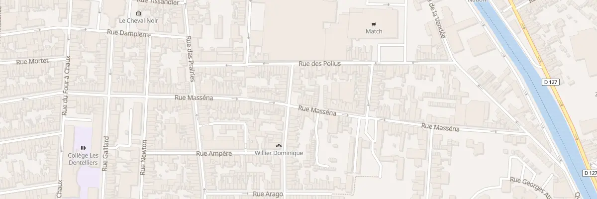 Plan du 99 Rue Masséna à Calais