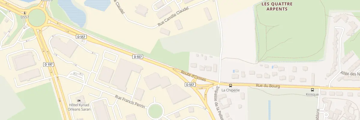 Plan du 1320 Rue du Bourg à Saran