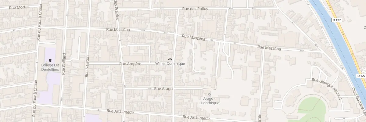 Plan du 29 Rue Galilée à Calais