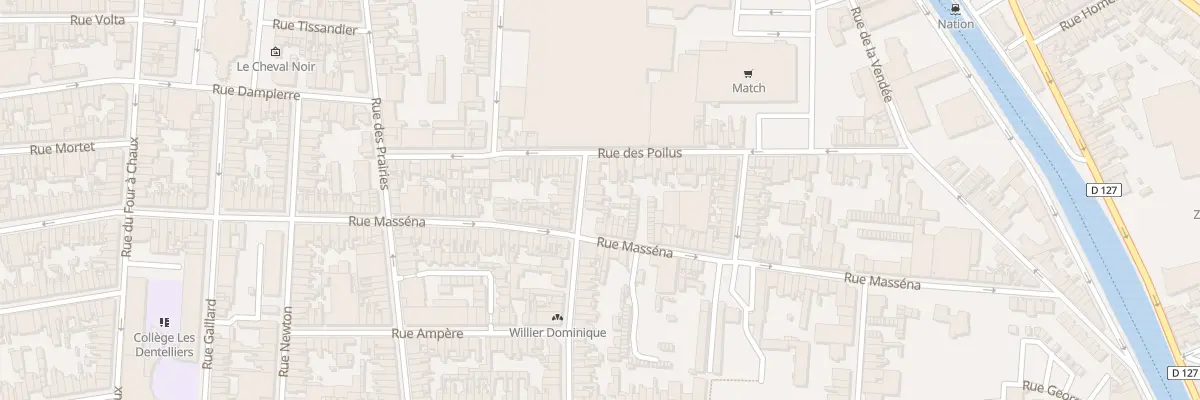 Plan du 7 Rue Galilée à Calais