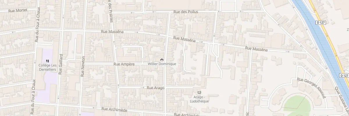 Plan du 25 Rue Galilée à Calais