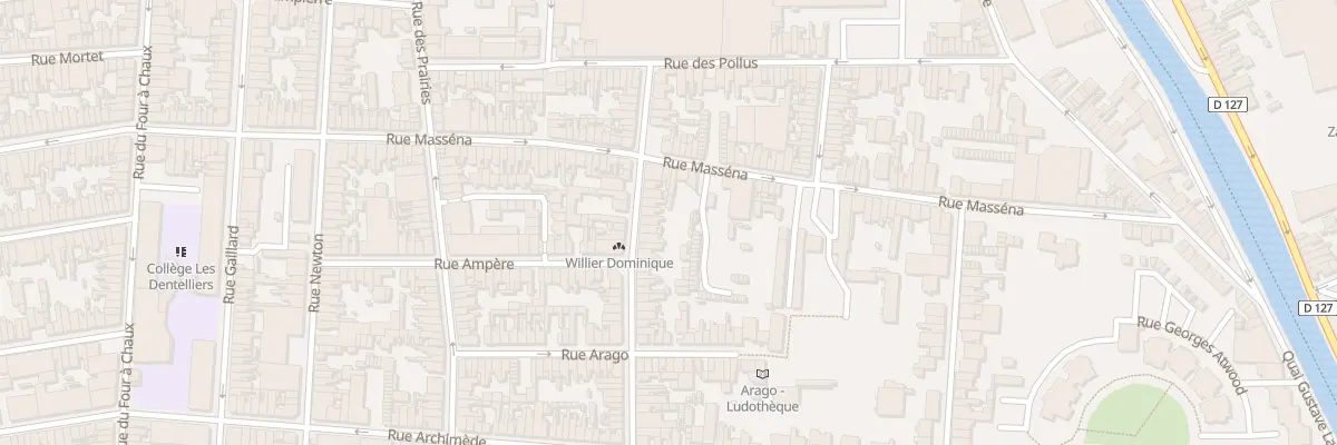 Plan du 21 Rue Galilée à Calais