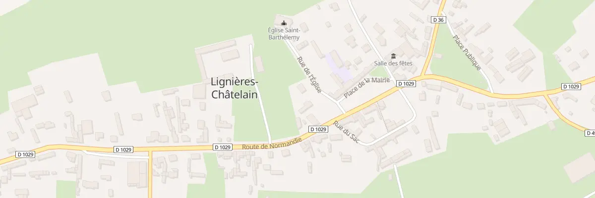 Plan du 1 Rue de l’Eglise à Lignières-Châtelain