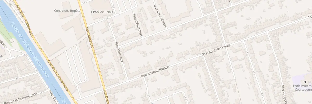 Plan du 41 Rue Anatole France à Calais