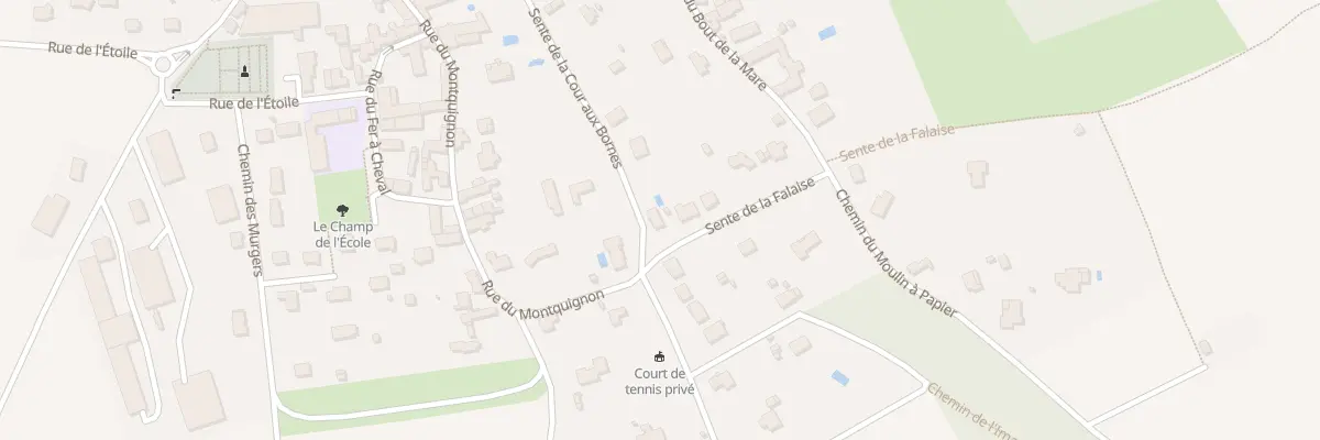 Plan du 4 Sen de la Falaise à Montainville