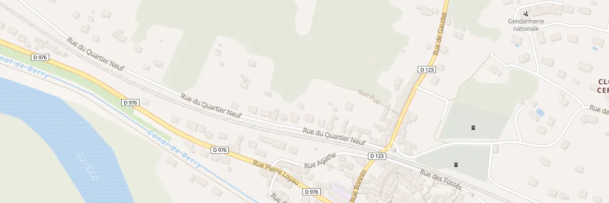 Plan du 22 Rue du Quartier Neuf à Mennetou-sur-Cher