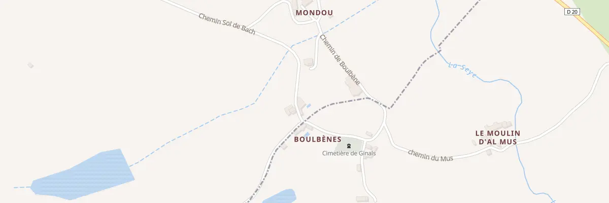 Plan du 5125 Boulbenes à Ginals