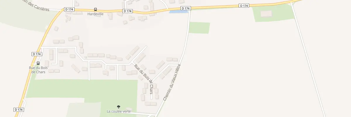 Plan du 45 Rue du Bois de Chars à Nucourt