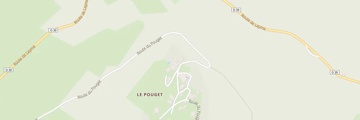 Plan du 1050 Rte du Pouget à Aynac