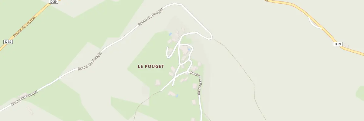 Plan du 1121 Rte du Pouget à Aynac