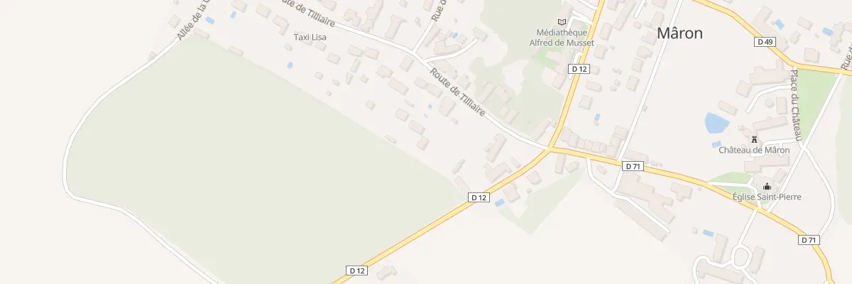 Plan du 7 Rte de Tilliaire à Mâron