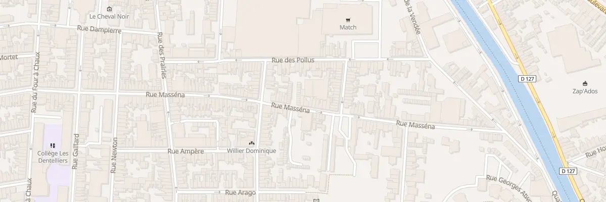 Plan du 111 Rue Masséna à Calais