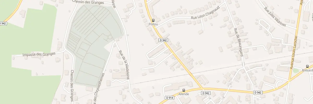 Plan du 26 Av du Poitou à Guéret