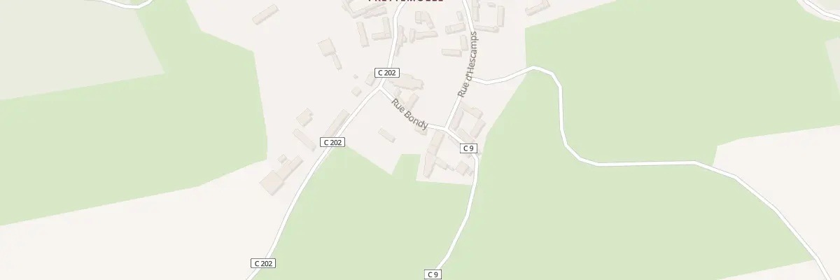 Plan du 2 Rue Bondy à Hescamps