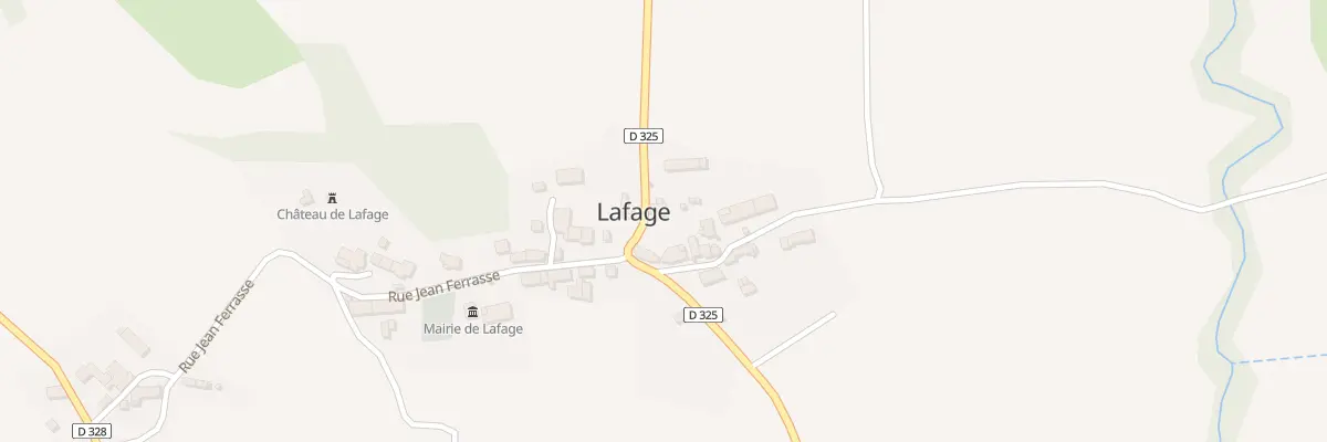 Plan du 9 Le Village à Lafage