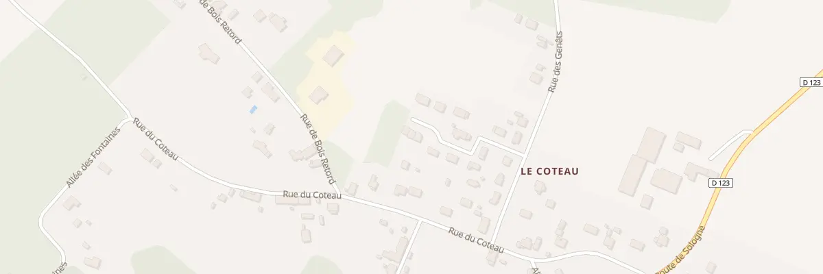Plan du 13 Rue de Bel Air à Mennetou-sur-Cher