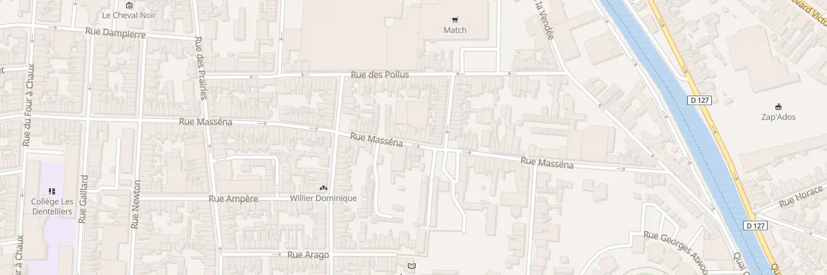 Plan du 119 Rue Masséna à Calais