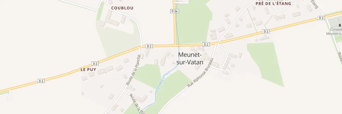 Plan du 3 Rte de Vatan à Meunet-sur-Vatan