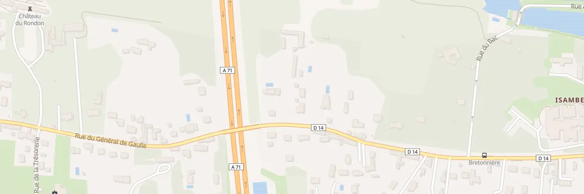 Plan du 2808 Rue du Gen de Gaulle à Olivet