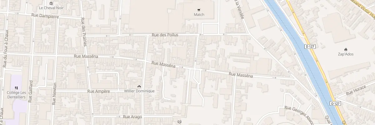 Plan du 125 Rue Masséna à Calais