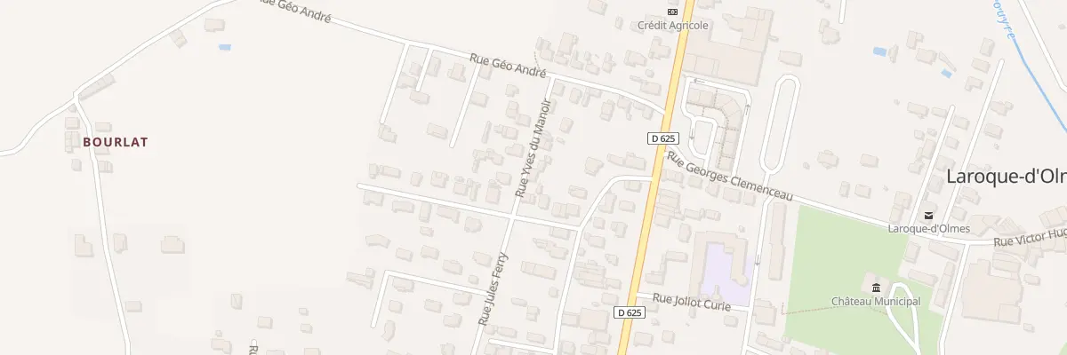 Plan du 2 Rue Yves du Manoir à Laroque-d’Olmes