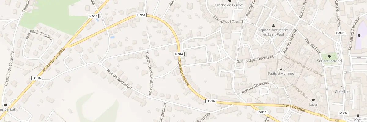 Plan du 29 Rue Jean Jaures à Guéret