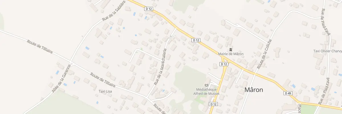 Plan du 7 Rue de la Maréchalerie à Mâron