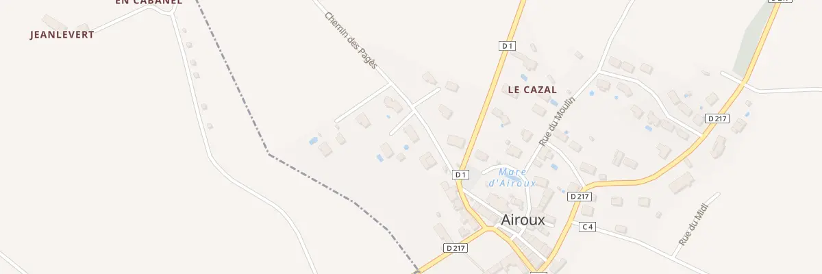 Plan du 11 Che des Pagès à Airoux