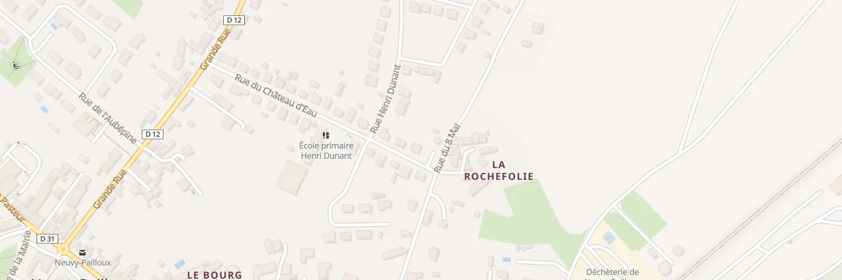 Plan du 27 Rue du Chateau d’Eau à Neuvy-Pailloux