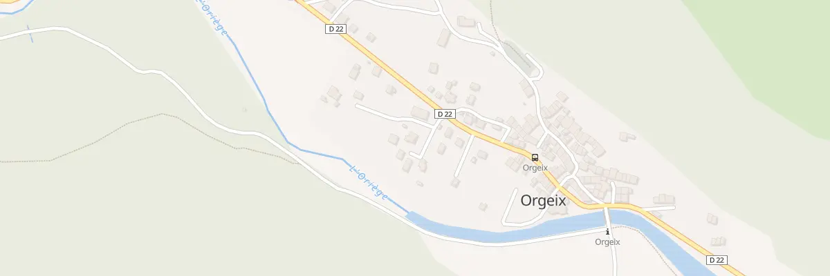 Plan du 80 Orgeix Village à Orgeix