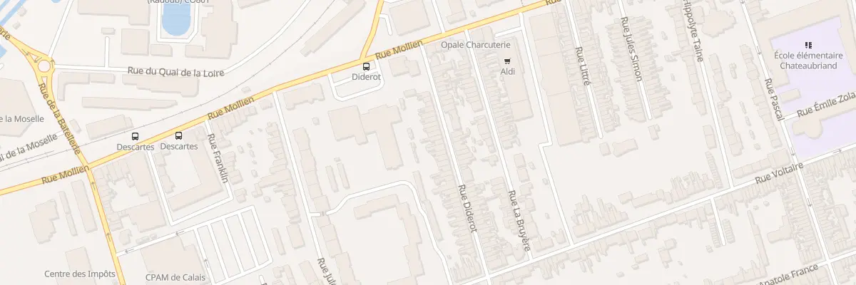 Plan du 20 Rue Diderot à Calais