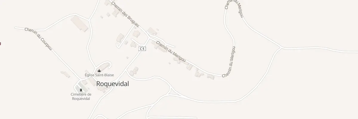Plan du 6 Chem du Merigou à Roquevidal