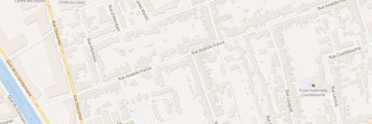 Plan du 94 Rue Anatole France à Calais