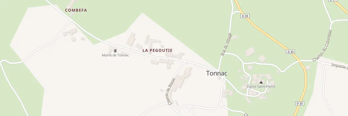 Plan du 5051 La Pegoutie à Tonnac