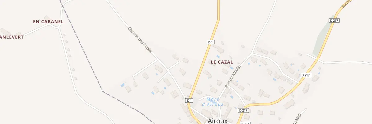 Plan du 4 Che des Pagès à Airoux