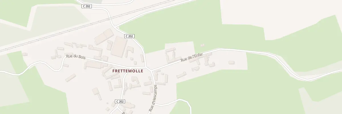 Plan du 2 Rue de l’Enfer à Hescamps