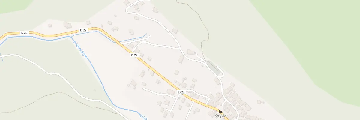 Plan du 86 Vge le Village à Orgeix