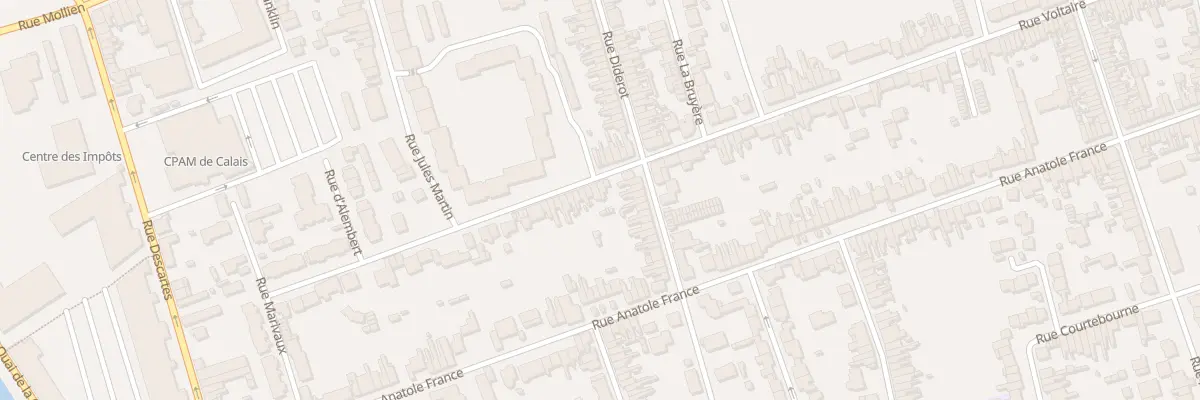 Plan du 34 Rue Voltaire à Calais