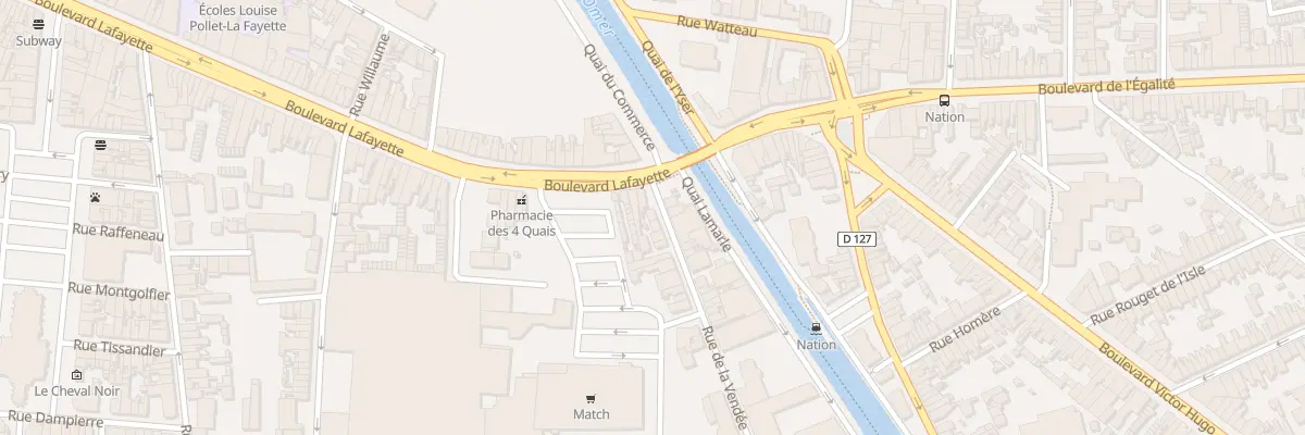 Plan du 8 Rue de la Vendée à Calais