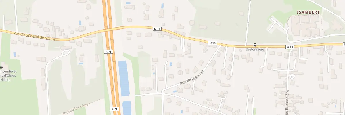 Plan du 2689 Rue du Gen de Gaulle à Olivet
