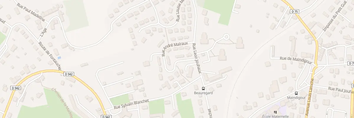 Plan du 1 Rue Andre Malraux à Guéret