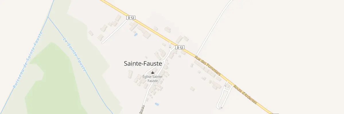 Plan du 5008 Le Bourg à Sainte-Fauste