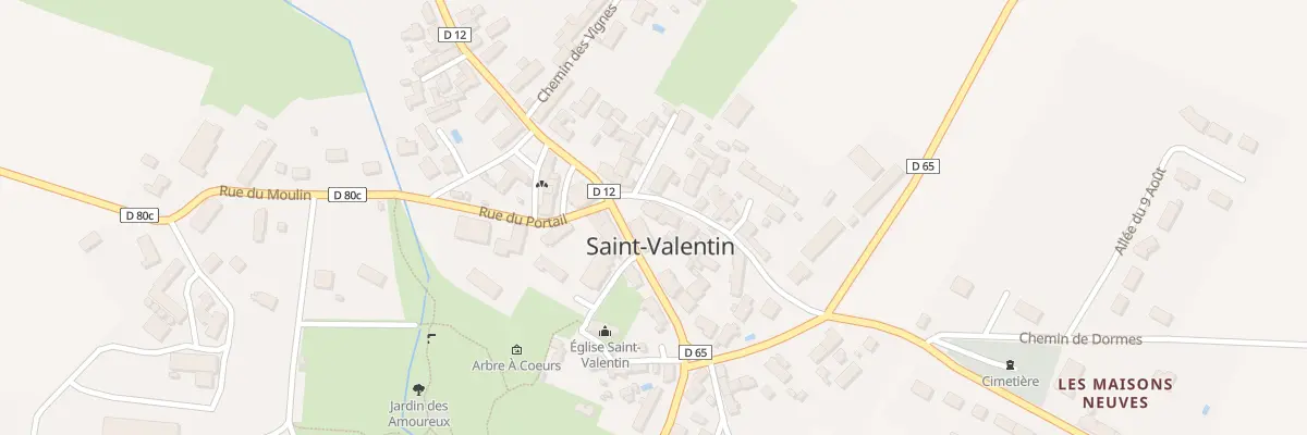 Plan du 2 Rue de la Cadoue à Saint-Valentin